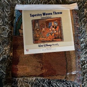 Walt Disney tapestry woven throw